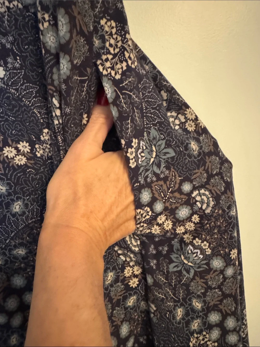 Pact Navy Floral Square-Neck Midi Dress - Picture 5 of 5